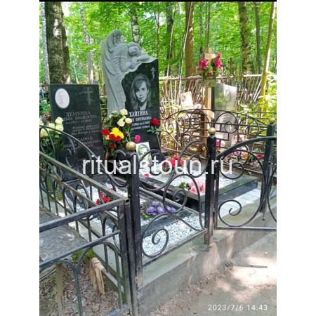 Благоустройство могилы Хайтиной Ю.Е. на Николо-Архангельском кладбище