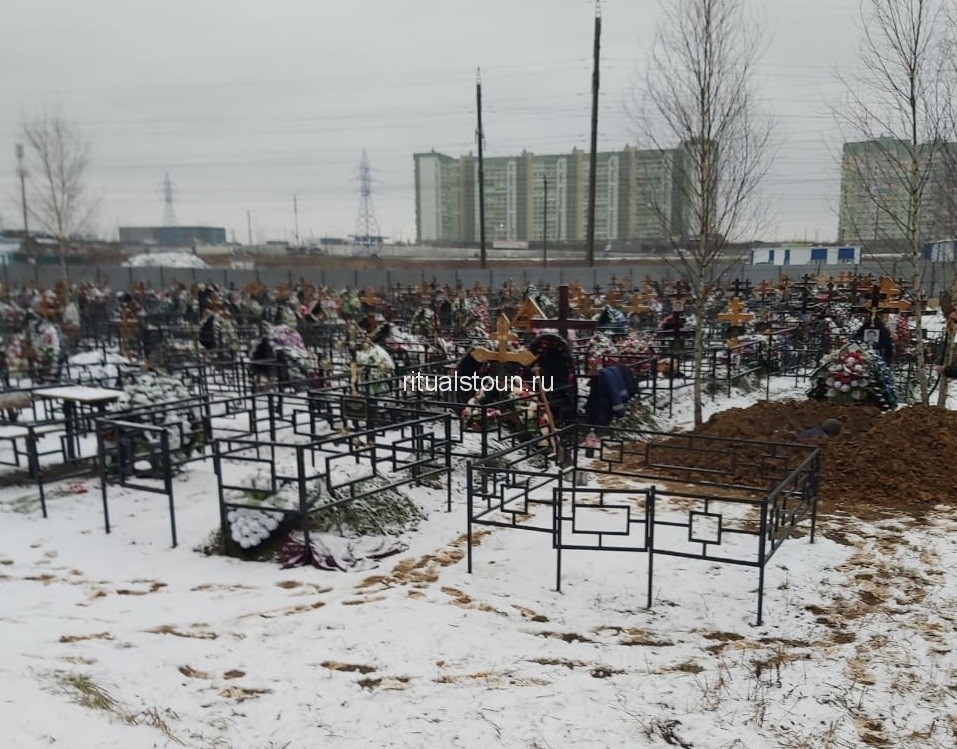 Места захоронения на Заборьевском кладбище