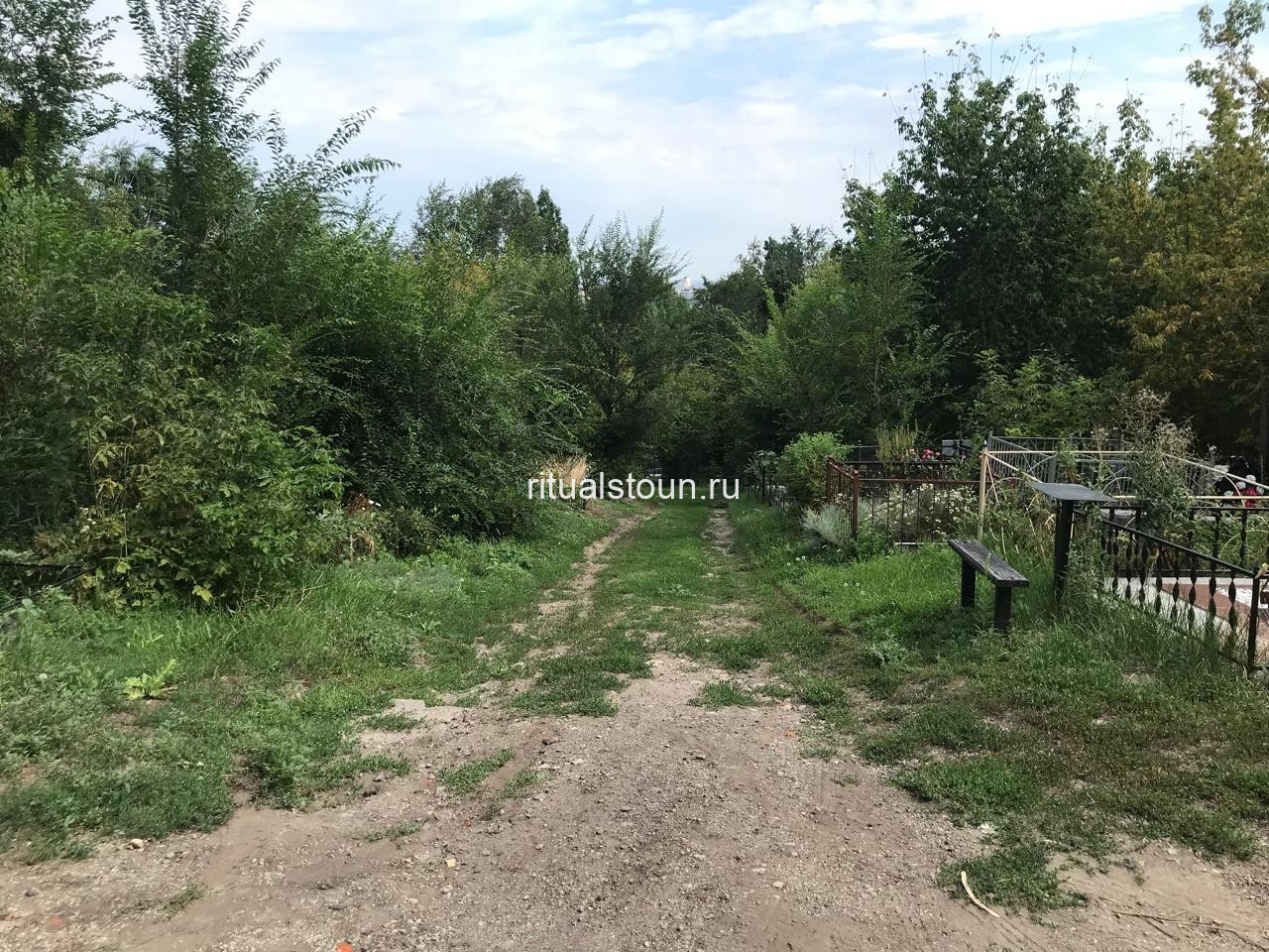 Территория кладбища